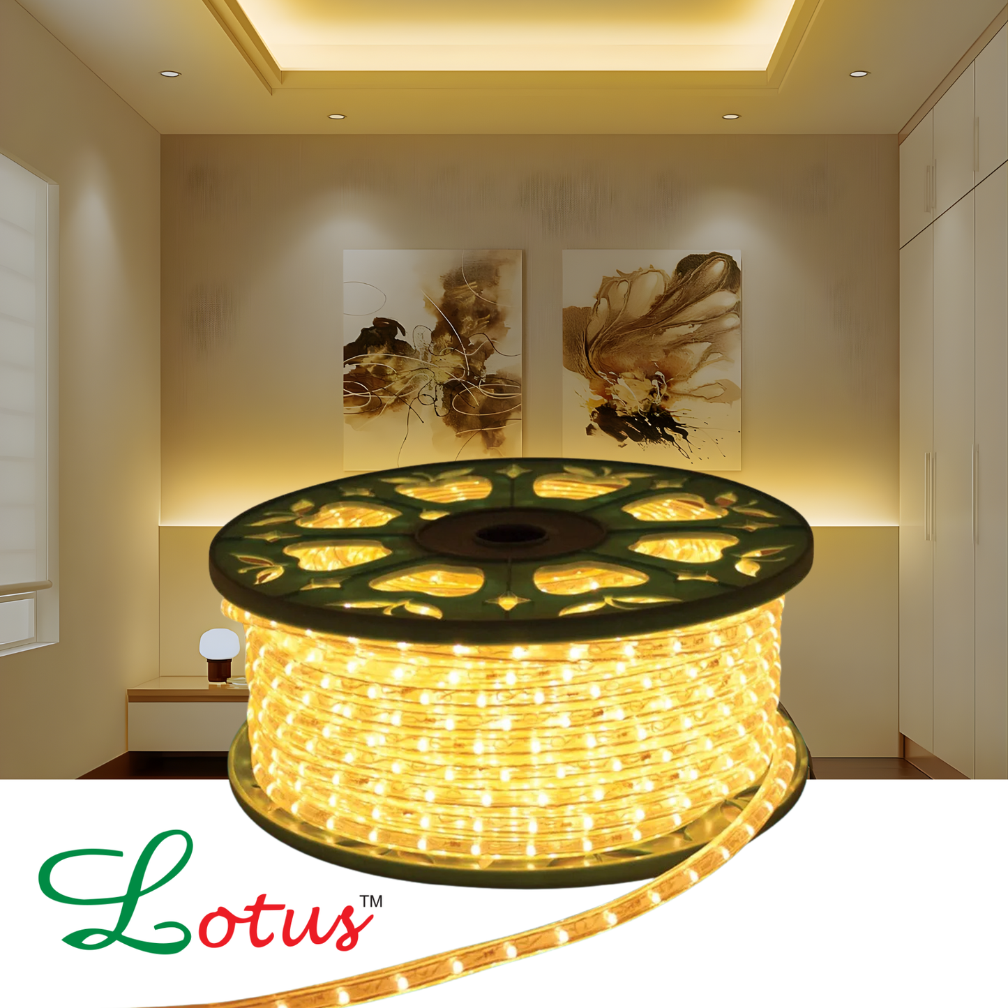 Lotus Warm LED Rope Light - 70M Decorative Lighting