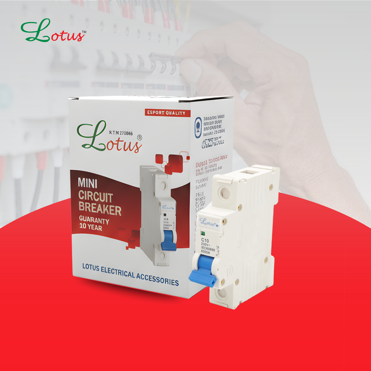 Lotus Single Pole Circuit Breaker - 6A to 63A