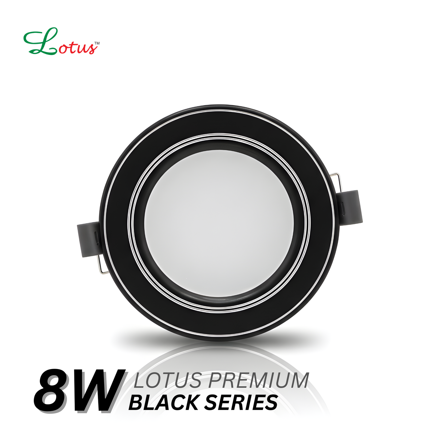 Lotus Premium Black Series 8W LED Downlight