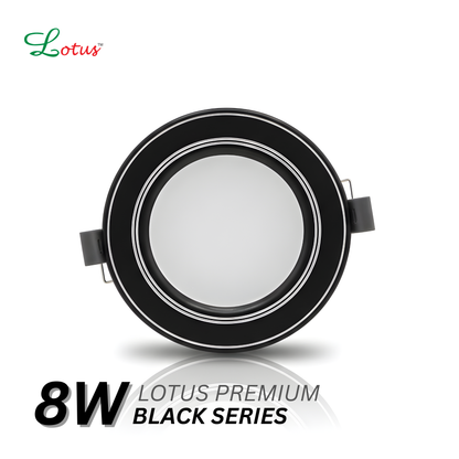 Lotus Premium Black Series 8W LED Downlight