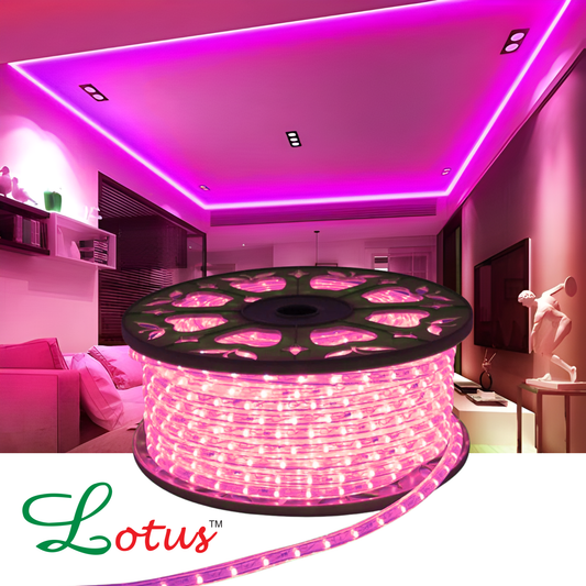 Lotus Pink LED Rope Light - 70M Decorative Lighting
