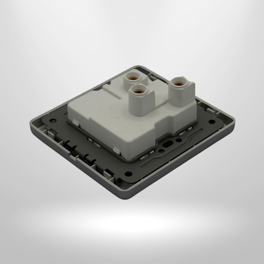 SK Inspire Grey Series - Single Multi-Universal Switched Socket Panel