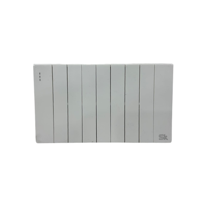 Lotus SK Piano White Series - 9 Gang Switch Panel